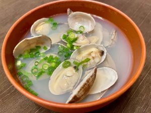 むくみやのぼせにお悩みの方向けに、あさりの潮汁の東洋医学的な特徴を紹介した画像