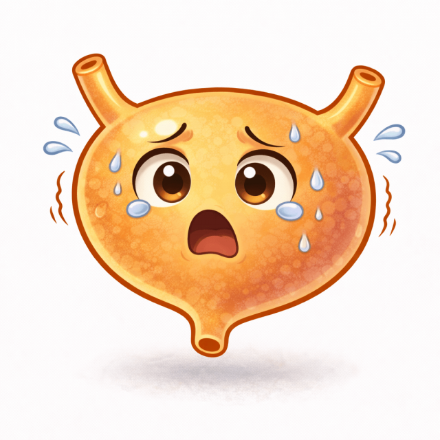 東洋医学の膀胱のイラスト