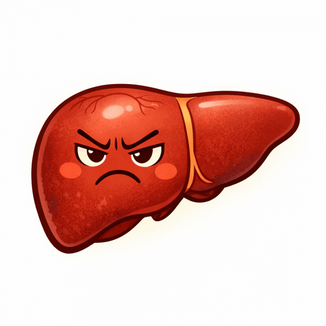 東洋医学の肝のイラスト