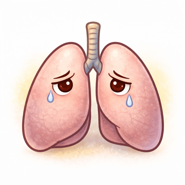 東洋医学の肺のイラスト
