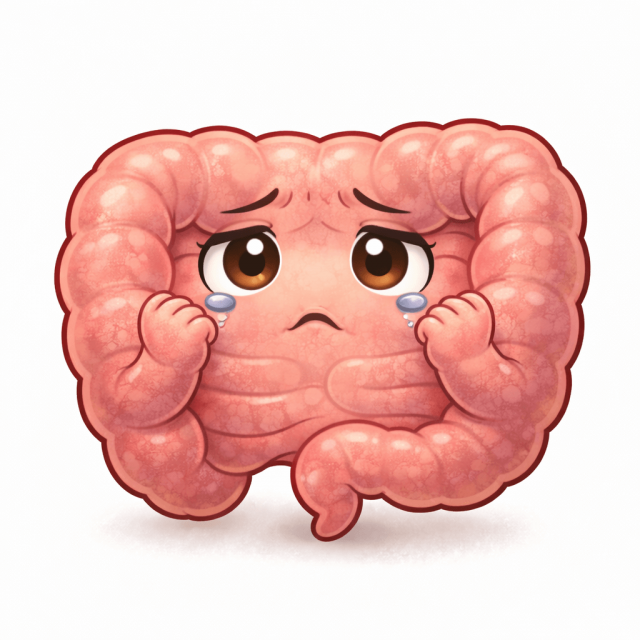 東洋医学の大腸のイラスト