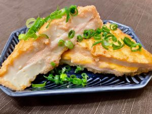 厚揚げの明太マヨチーズ焼きの料理写真